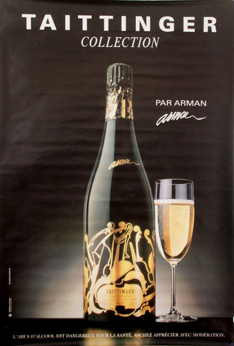 Taittinger champagne affiche - champagne,