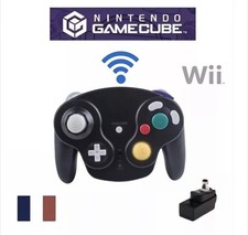 Manette Nintendo GameCube sans fil Noir Rétro Compatible Console NGC Wii Gaming