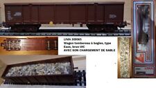 LIMA HO 309065  WAGON TOMBEREAU SNCF à bogies E81 avec son chargement de sable