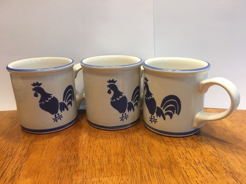 Set three blue rooster - set,