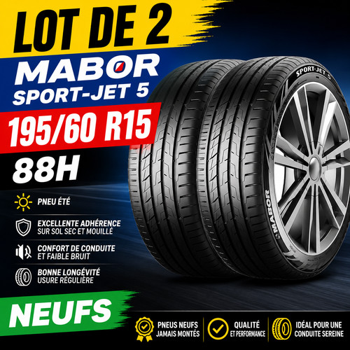Lot 2 pneus mabor - lot,