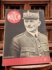Vintage Paris Match 1940 Ancien Magazine Journal Presse Française Collection