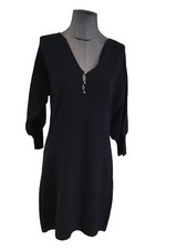 Authentique Robe Maille Noir