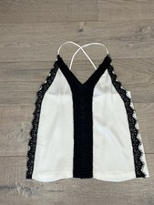 neuve chic Et Rock Blouse Blanche Avec Dentelle marque Pinko