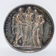 Médaille de mariage en argent