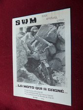Publicité Prospectus moto SWM GS/W GS/TF3 TL/NW TF6 80/GS &TL CROSS BOY  de 1981