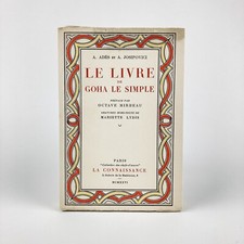 ADÈS & JOSIPOVICI : LE LIVRE DE GOHA LE SIMPLE 1 . LYDIS . LA CONNAISSANCE, 1926