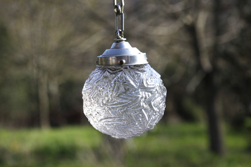 Suspension boule verre - , art