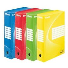 [Ref:128403] ESSELTE Lot de 10 Boîtes archives BOXYCOLOR Dos de 80mm A4
