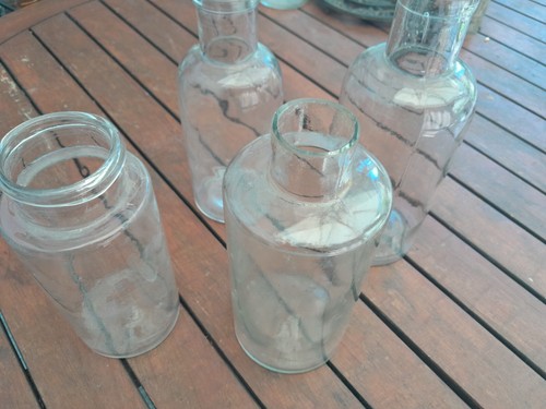 Lot anciens flacons divers - 4,