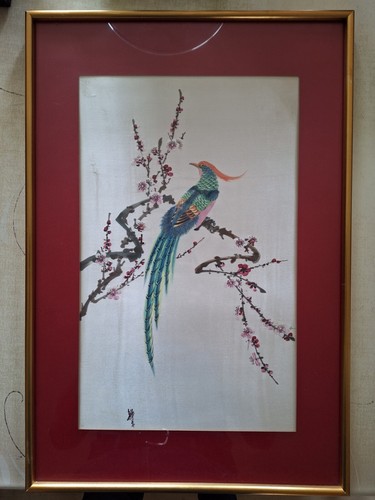 Peinture sur soie - sur, asiatique
