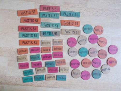 Anciens jetons cartes en - 53,