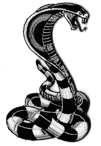 écusson patche cobra noir - patche,