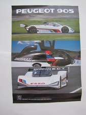 AFFICHE  PEUGEOT  SPORT  905-  (H 42 X L 29,,5)