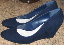 Chaussures compensées bleu