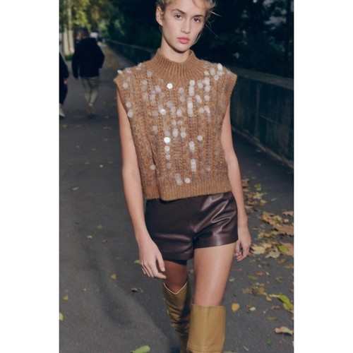 Zara sequin cable knit - zara,