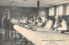 CPA 23 AUBUSSON MANUFACTURE DE TAPIS BRAQUENIE ET Cie UN ATELIER DE TAPISSERIE