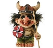 Troll Nyform 013 Viking Avec Bouclier Original Norvégien Norway Ny Form Trolls