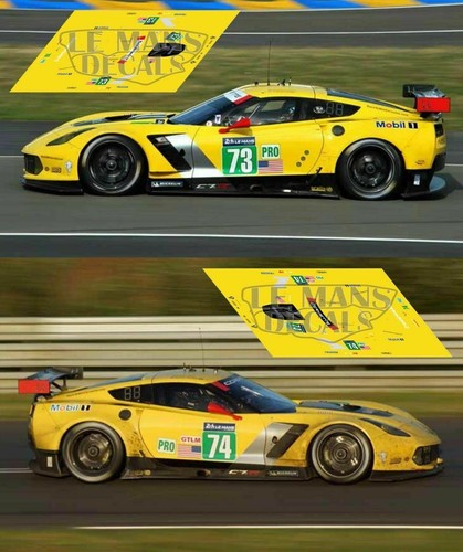 Décals corvette c7r mans - c7r, le