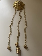 Monture Art Déco pour vasque verre (lustre, suspension)