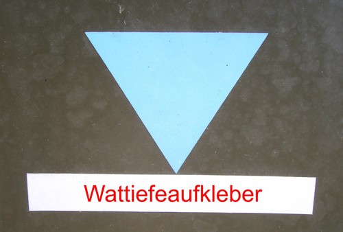 Sticker wading depth - , ddr