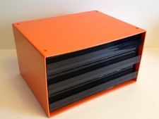 Organisateur Classeur de Bureau LYNX  Orange Vintage An 70's