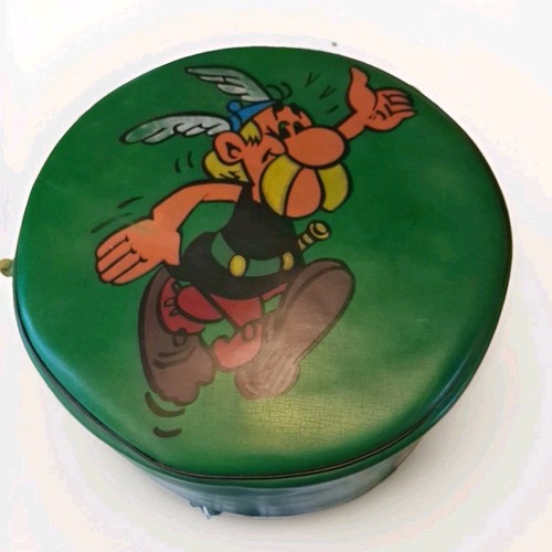 Pouf skaï vert decor asterix - skaÏ,