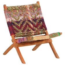 Chaise Pliable Chindi Tissu
