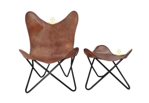 Chaise butterfly cuir - butterfly,