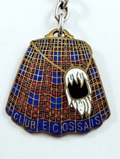 PORTE-CLES - LE KILT Club Écossais 1960s - PARIS Numéroté Métal ÉMAILLÉ Vintage