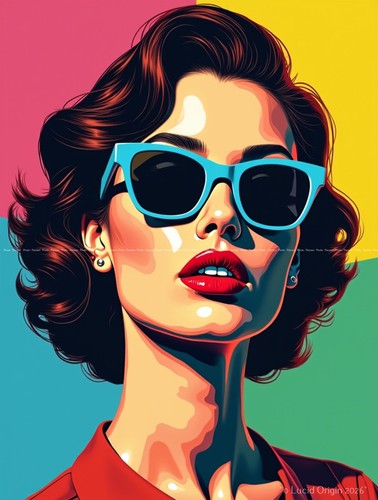 Affiche femme pop - femme,