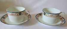 2 TASSES A DEJEUNER OU THE SOUS TASSES PORCELAINE HAVILAND LIMOGES