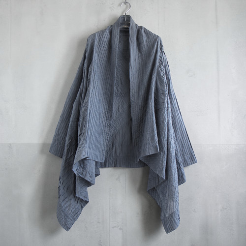 Cardigan asymétrique gris