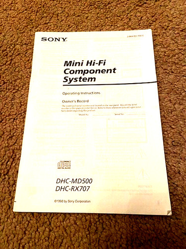 Sony mini component - mini, hi-fi