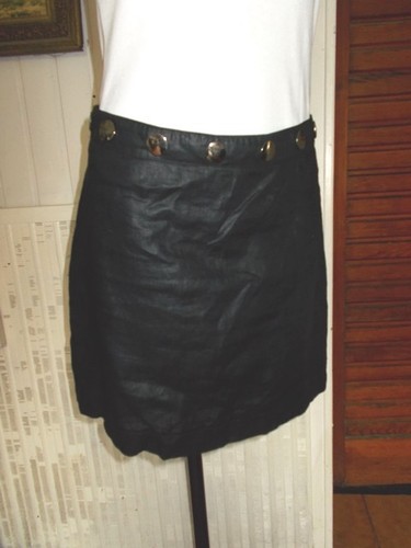 Vintage jupe courte - jupe, lin