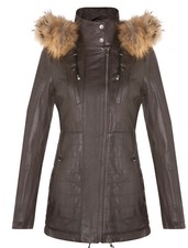 Veste Femme En Cuir Marron
