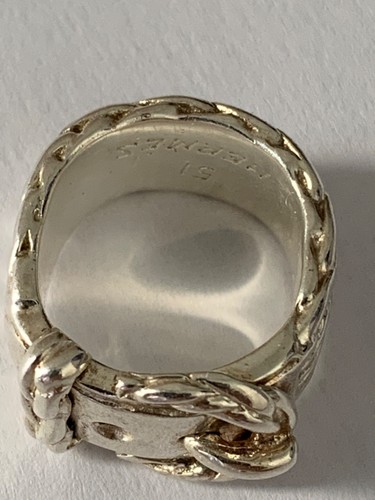 Hermès bague argent - hermès,