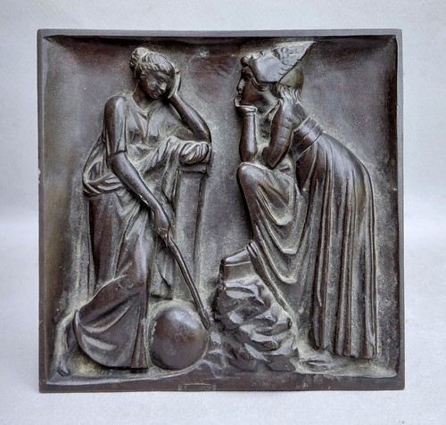 Plaque bas relief - bas, en