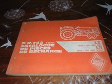 Catalogue pièces de rechange