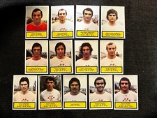 13 VIGNETTES IMAGES AGEDUCATIF 1975/76 EQUIPE REIMS RARE NO PANINI