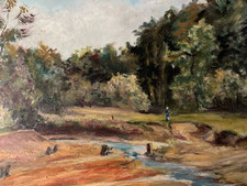 Belle Peinture Huile Panneau