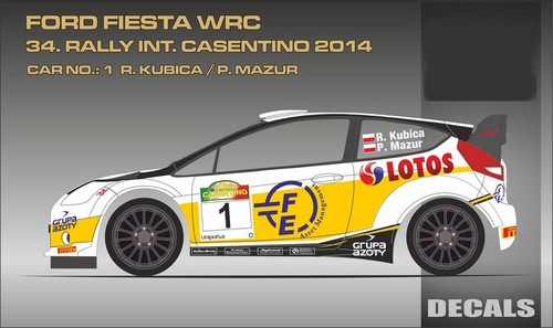 Decals ford fiesta wrc - 1/24,