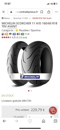 Pneu harley davidson michelin - harley,