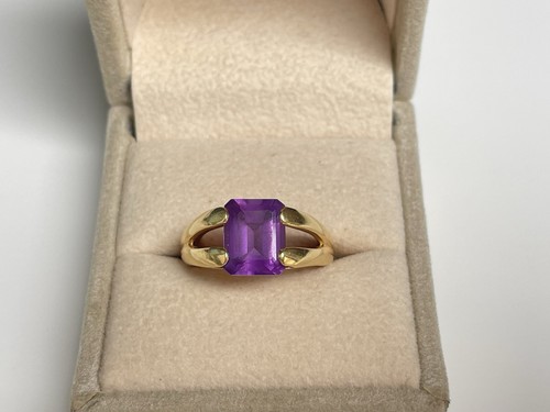 Bague 18k améthyste t53 - améthyste,