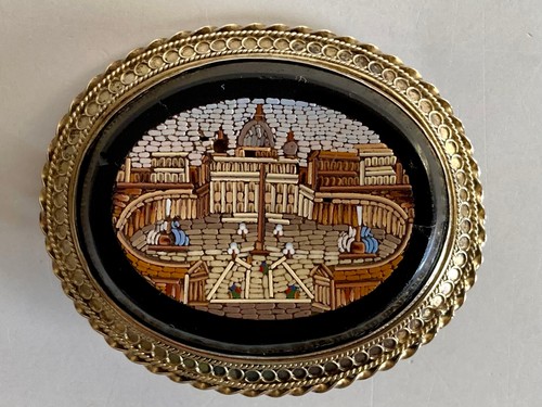 Broche argent micro - micro, mosaique