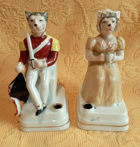 Staffordshire encriers couple - encriers,