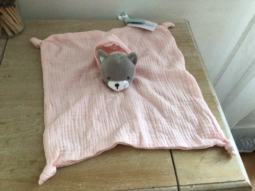 Doudou plat chat capuche lange - doudou,
