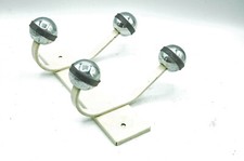 Ancien porte manteau 2 patères chromé peint déco vintage loft industriel école