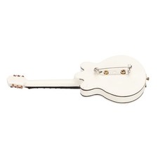 Broche De Guitare Blanche