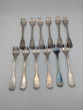 12 Fourchettes à Huitres Christofle, Métal Argenté, Modèle Vendome Coquille